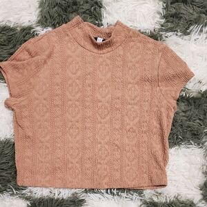 Freshman 1996 Mock Neck Cropped Cap Sleeve Tee